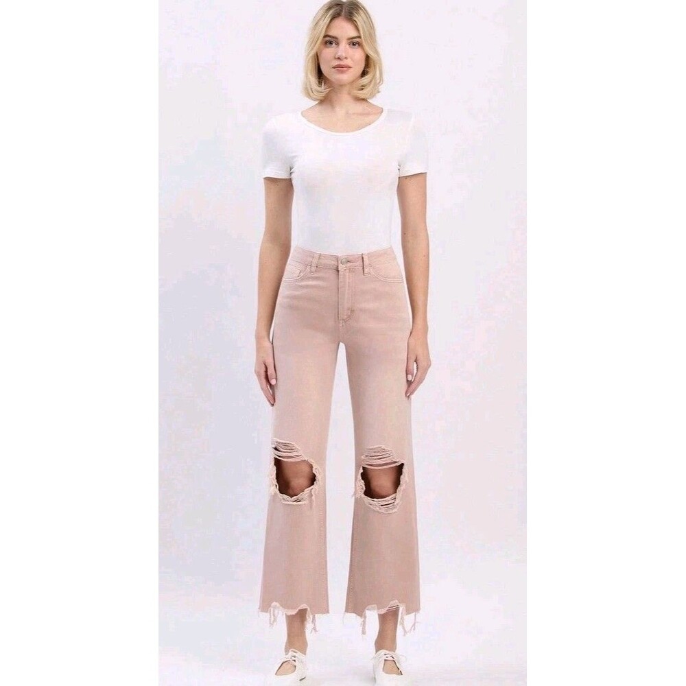 NWT Vervet | Size 27 | July Song - Super High Rise 90's Vintage Crop Flare Jeans